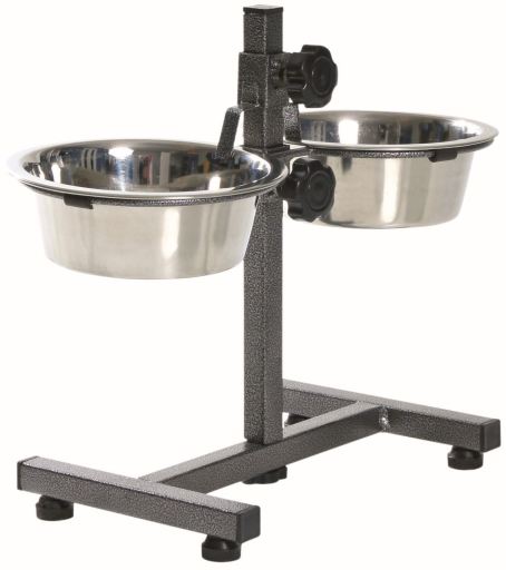 Comedouro duplo regulável