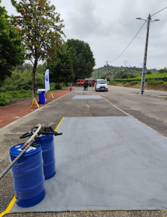 Tapete ambiental  5x3 para desporto automóvel e industria