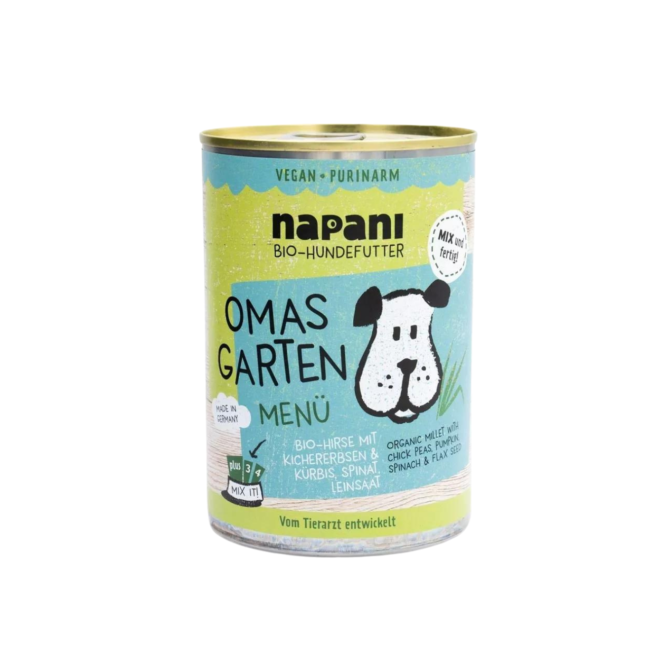 01.5- Menu Bio pour Chiens - Jardin de Grand-mre - Napani 400g 