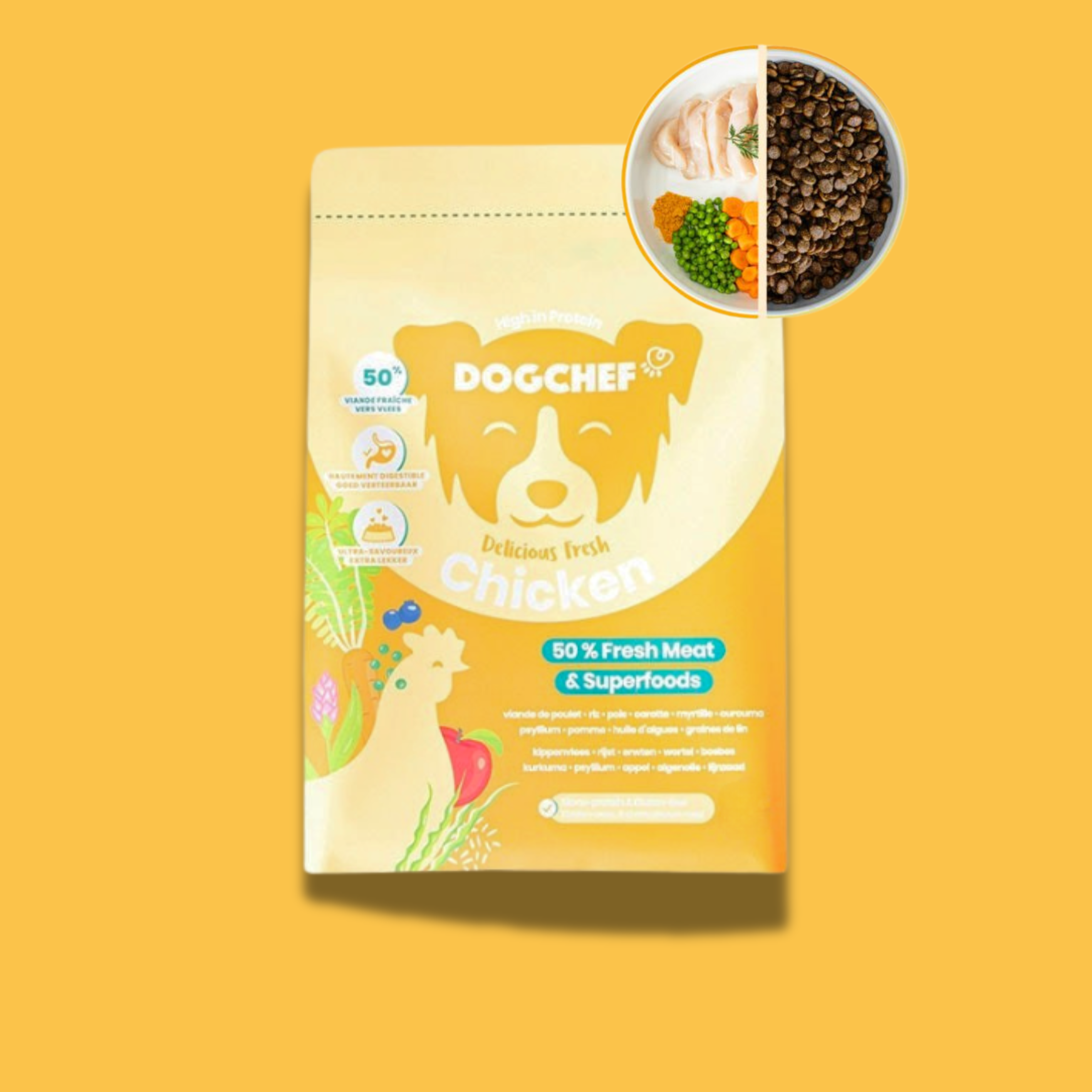 Croquettes Poulet - DOGCHEF