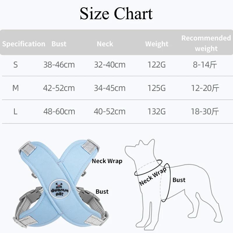 Harnais rflchissant pour chien et ensemble laisse - Duomm Pet