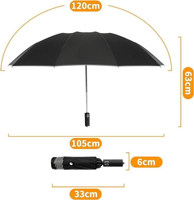 Pedir Guarda-chuva, dobrável automático, invertido 