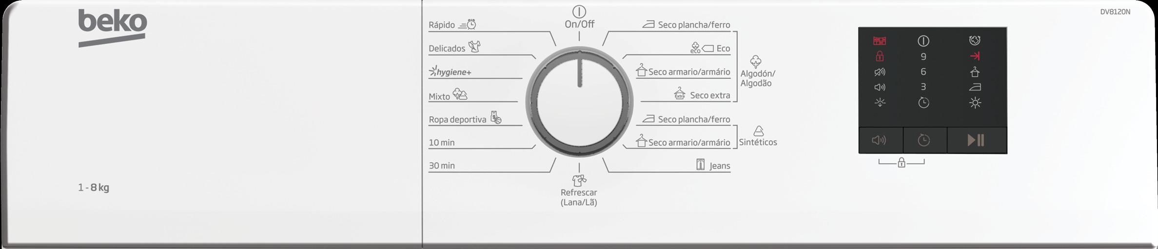 Máquina de secar roupa