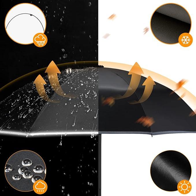 Pedir Guarda-chuva, dobrável automático, invertido 