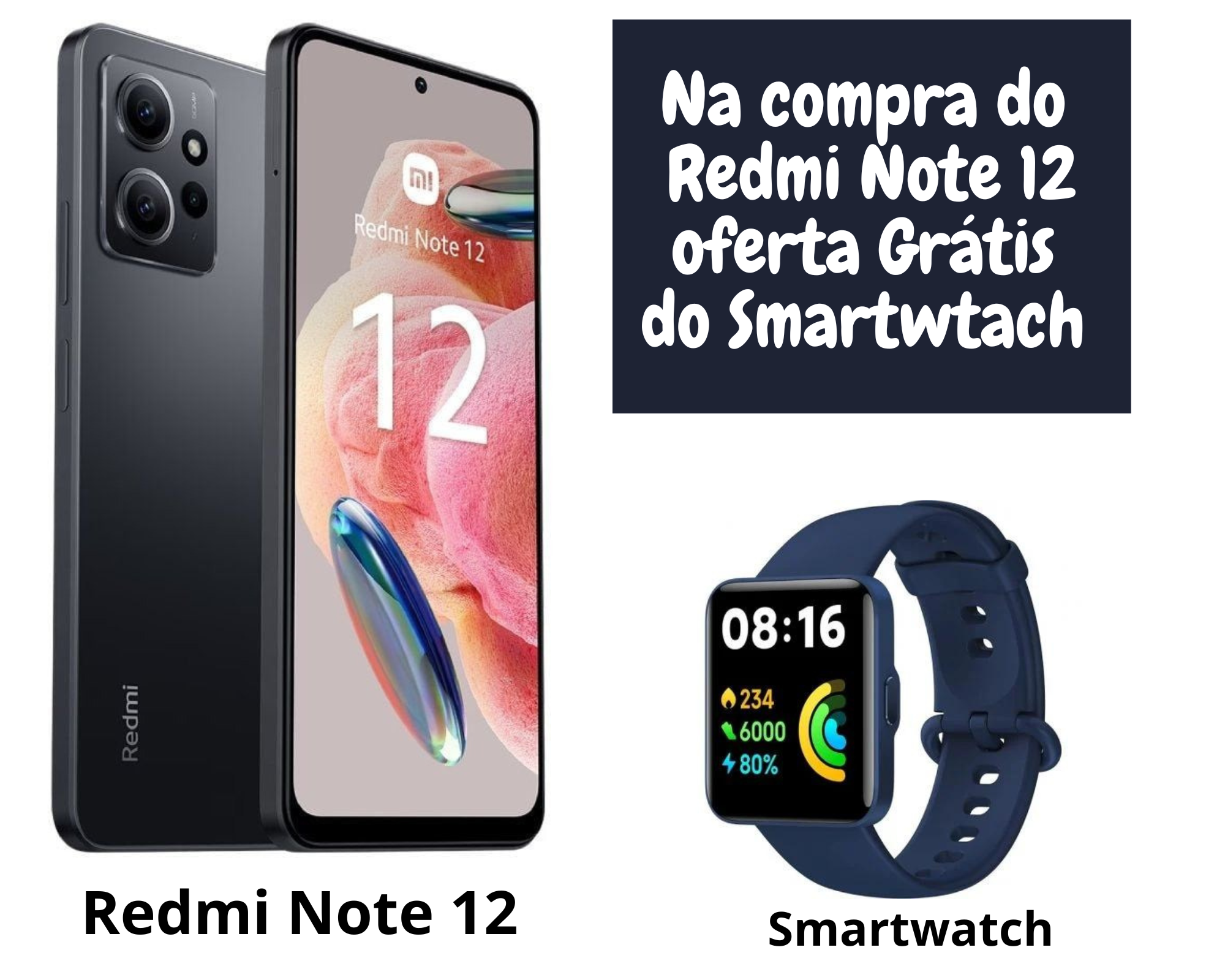 Xiaomi Redmi Note 12 + Smartwtach 