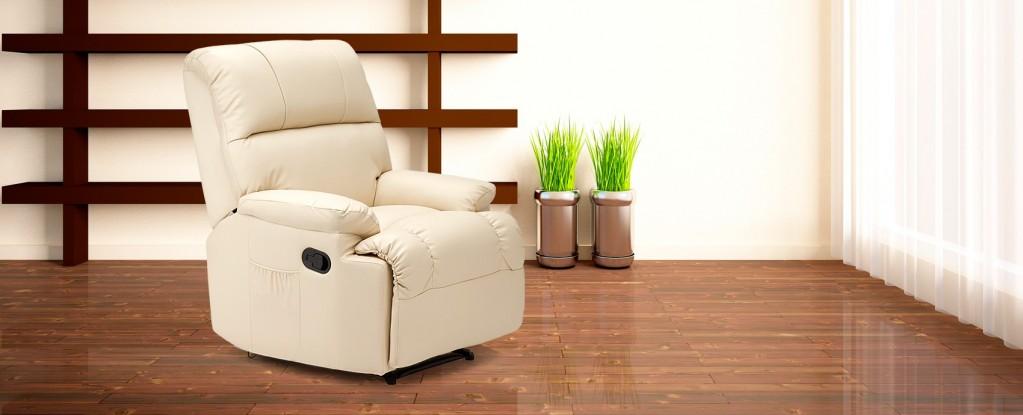 Poltrona de massagem em pele