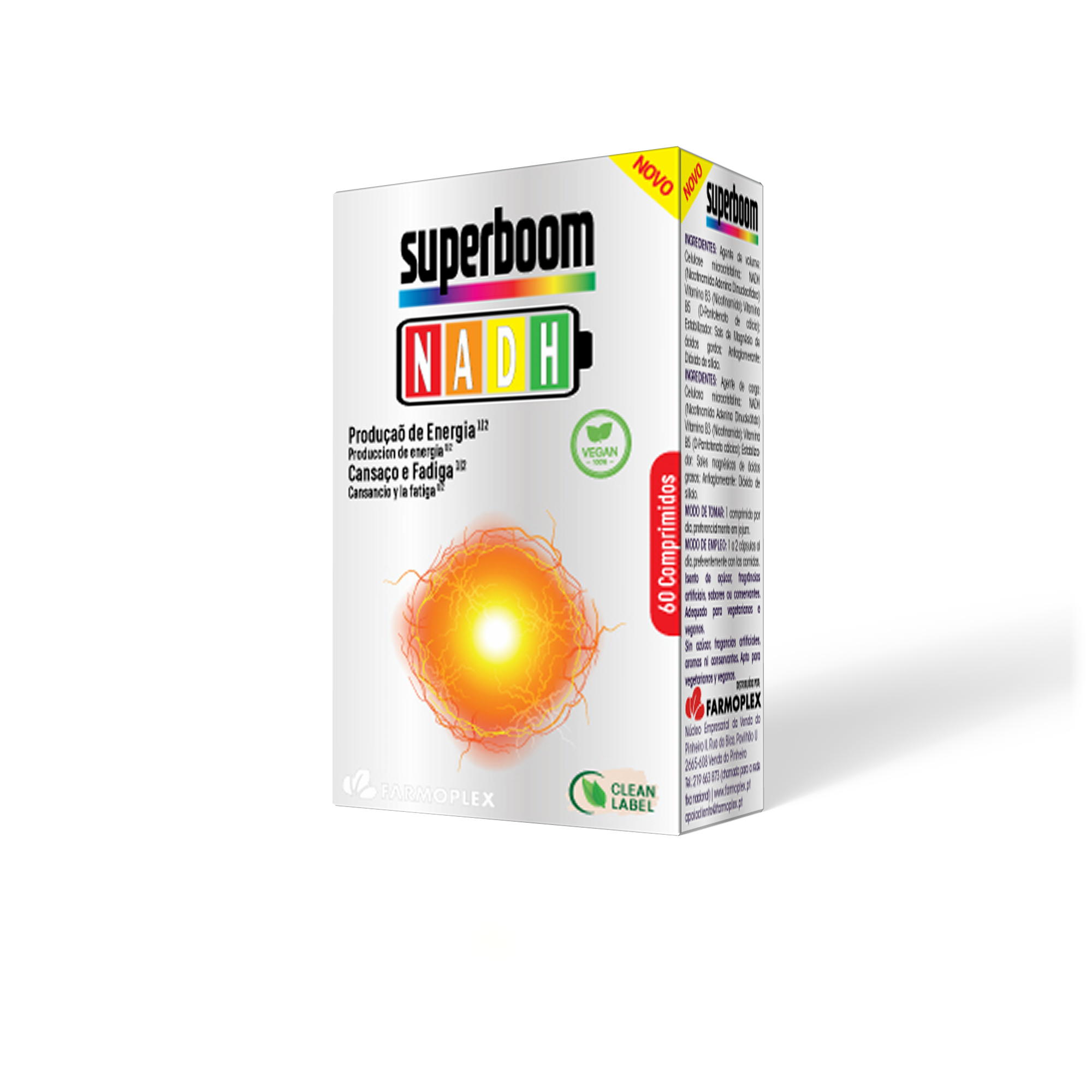 SUPERBOOM NADH 60 Comprimidos Vegan