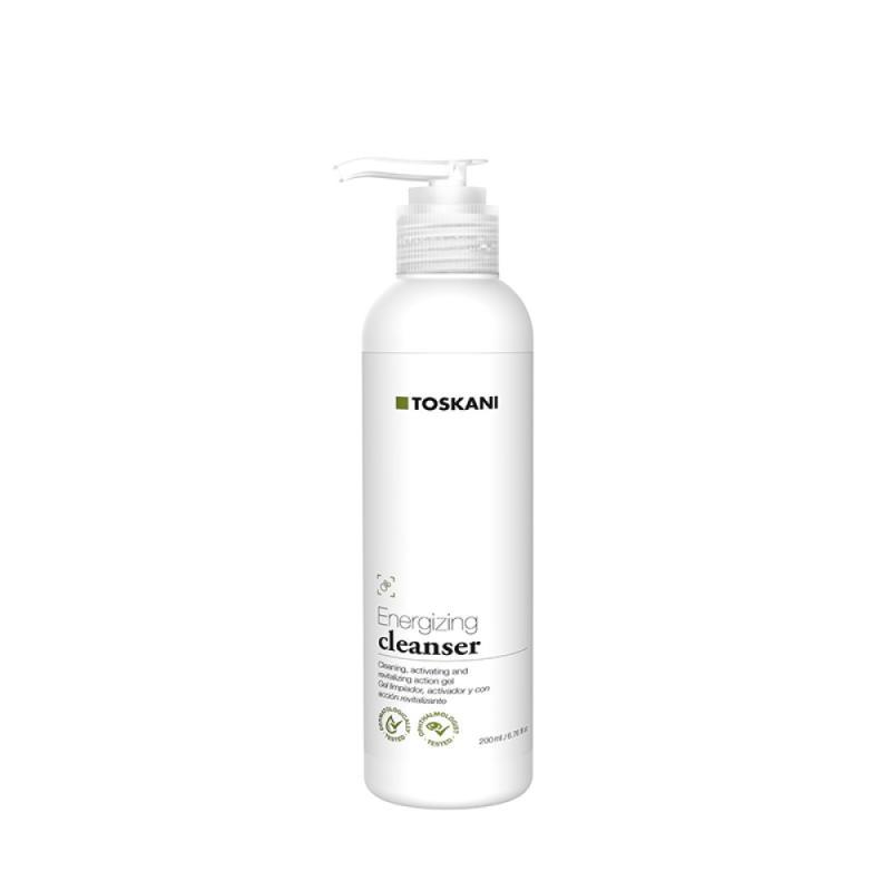 Gel limpador, ativador e com ao revitalizante Toskani energizing cleanser 200 ml