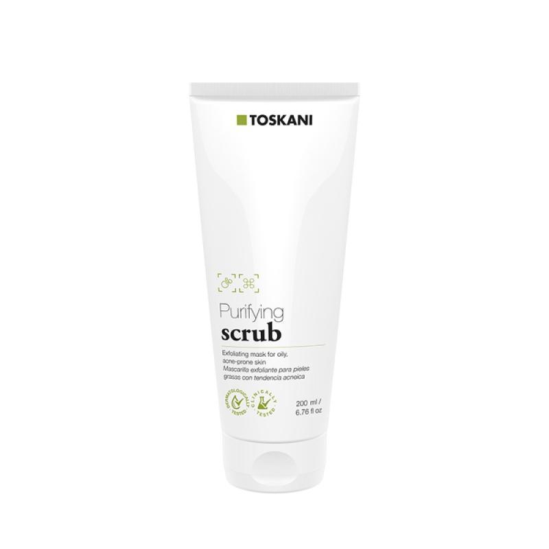 Esfoliante facial TOSKANI -  Purifying scrub 200 ml- peles mistas/oleosas