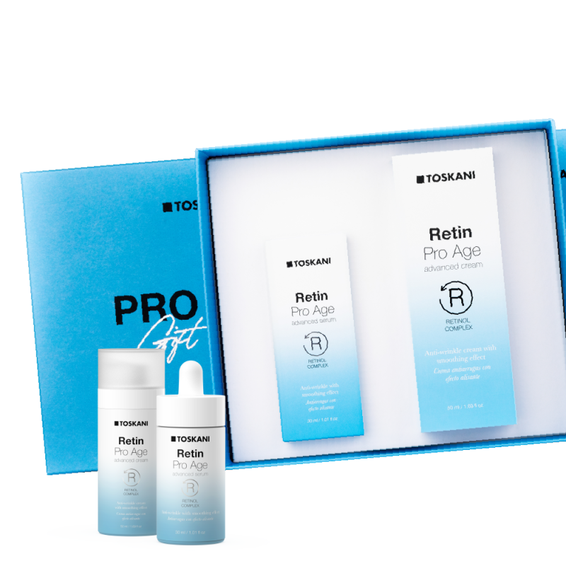  KIT Natal 24 Toskani  Gift box Retin pro age (Serum+Creme)