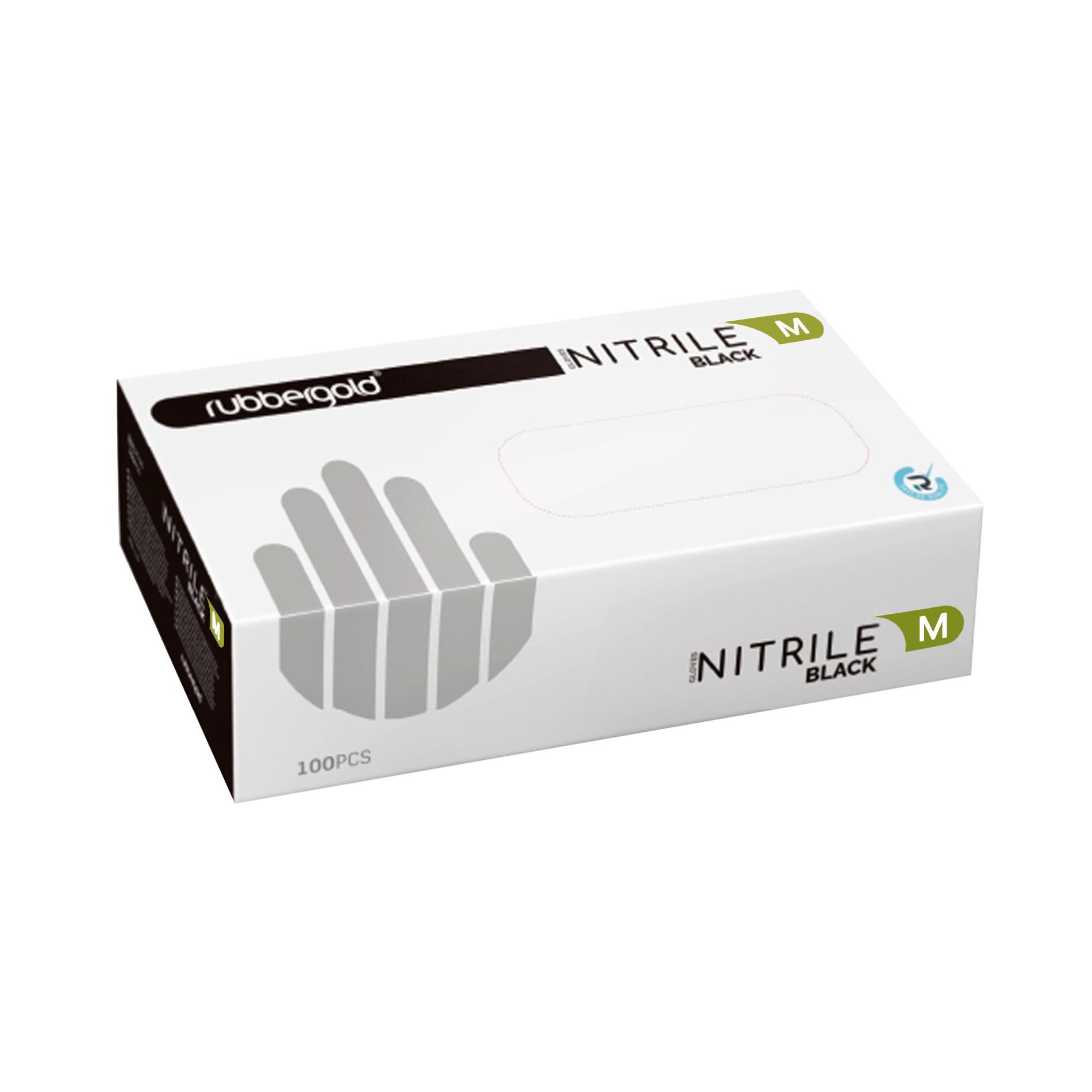 Luva Nitrilo Preto Extra forte (100und)