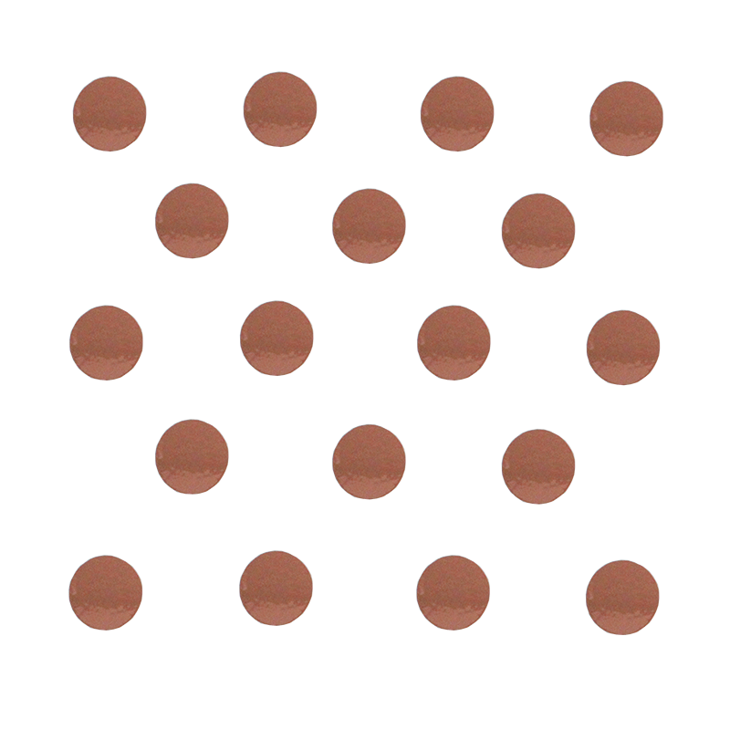 Rosegold round stickers / 50 pack