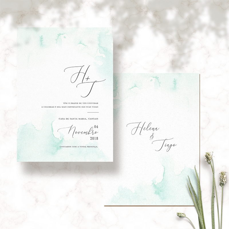 Printed Invitation ´Watercolor´