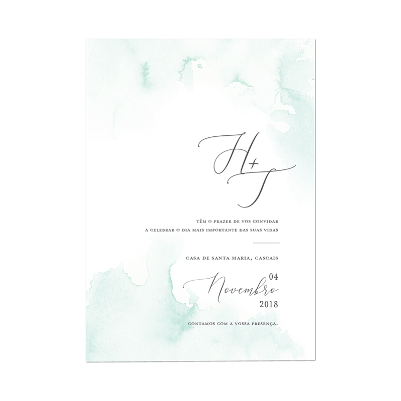 Printed Invitation ´Watercolor´