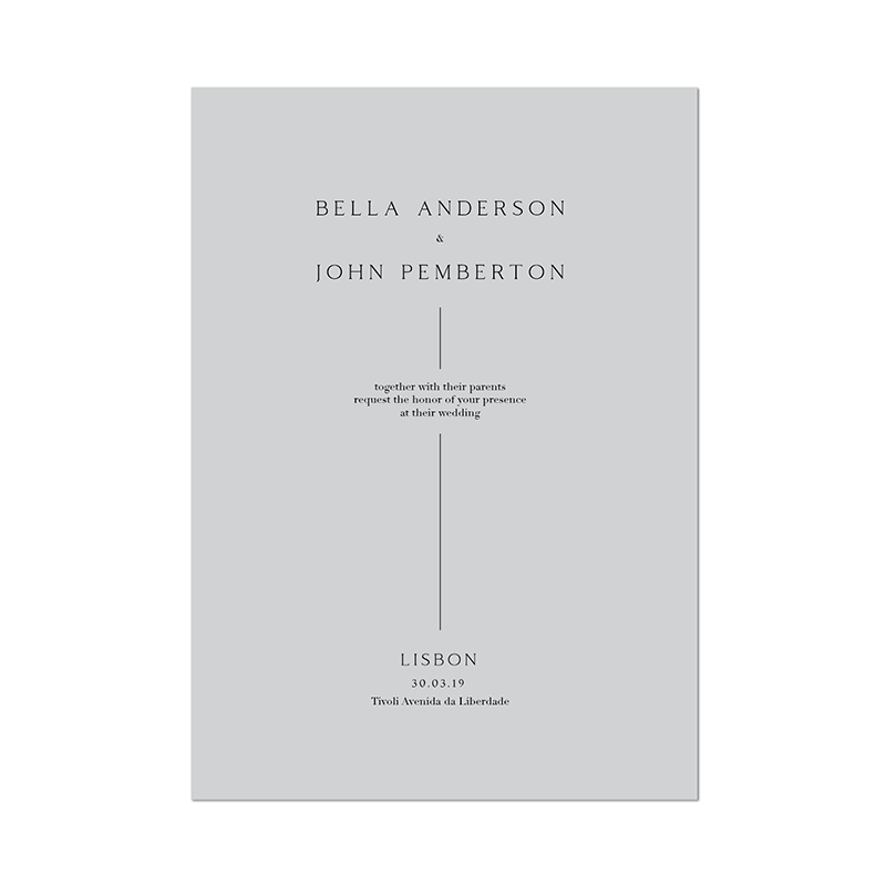 Printed Invitation ´Lisbon Lines´