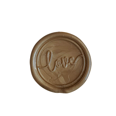 Wax seal Love Gold / 10 pack