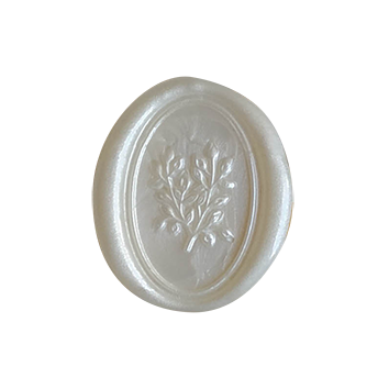 Wax seal Branches Pearl white / 10 pack