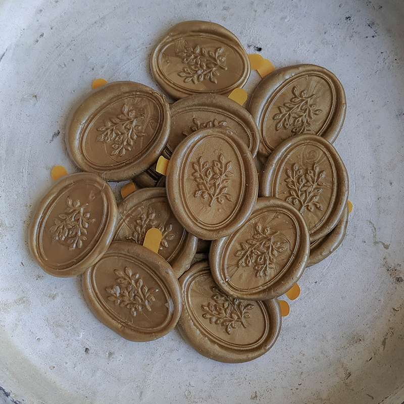 Wax seal Branches Gold / 10 pack