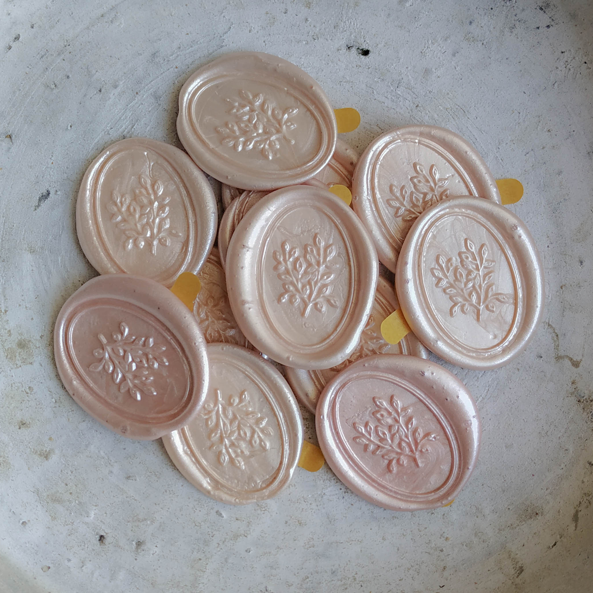 Wax seal Branches champagne / 10 pack