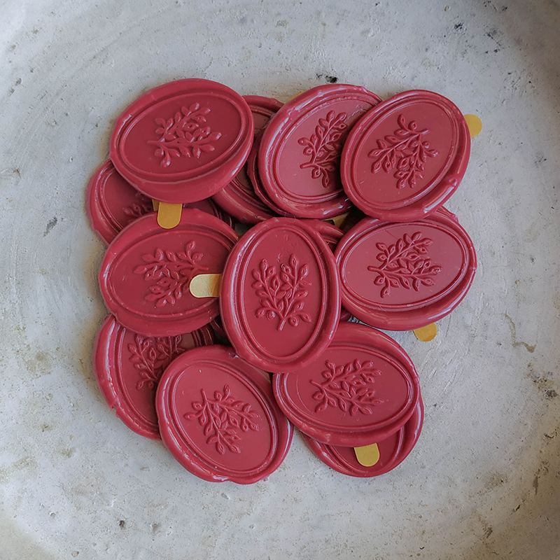 Wax seal Branches Burgundy / 10 pack