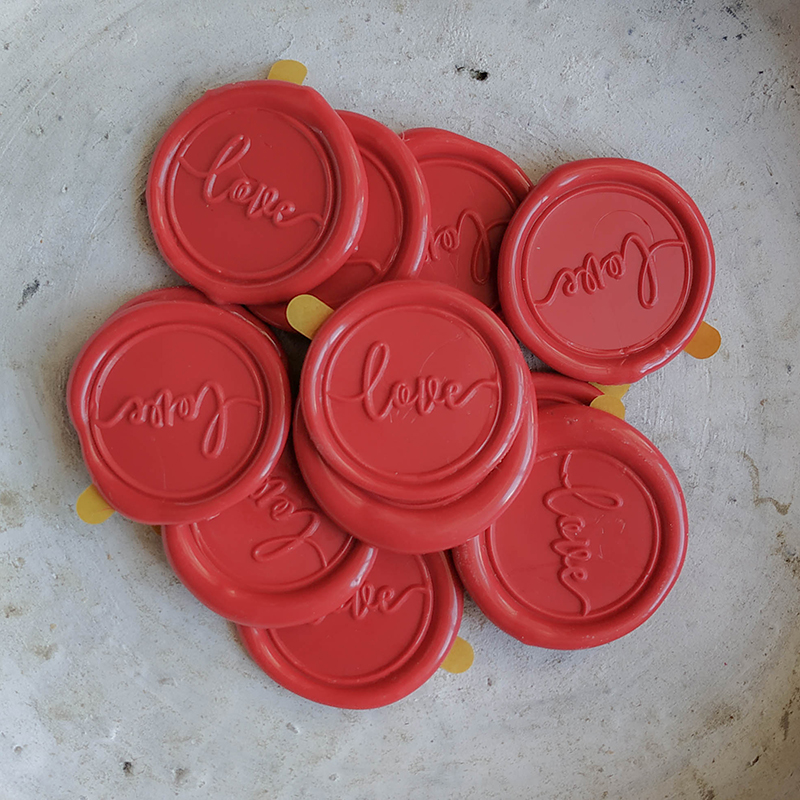 Wax seal Love Red / 10 pack