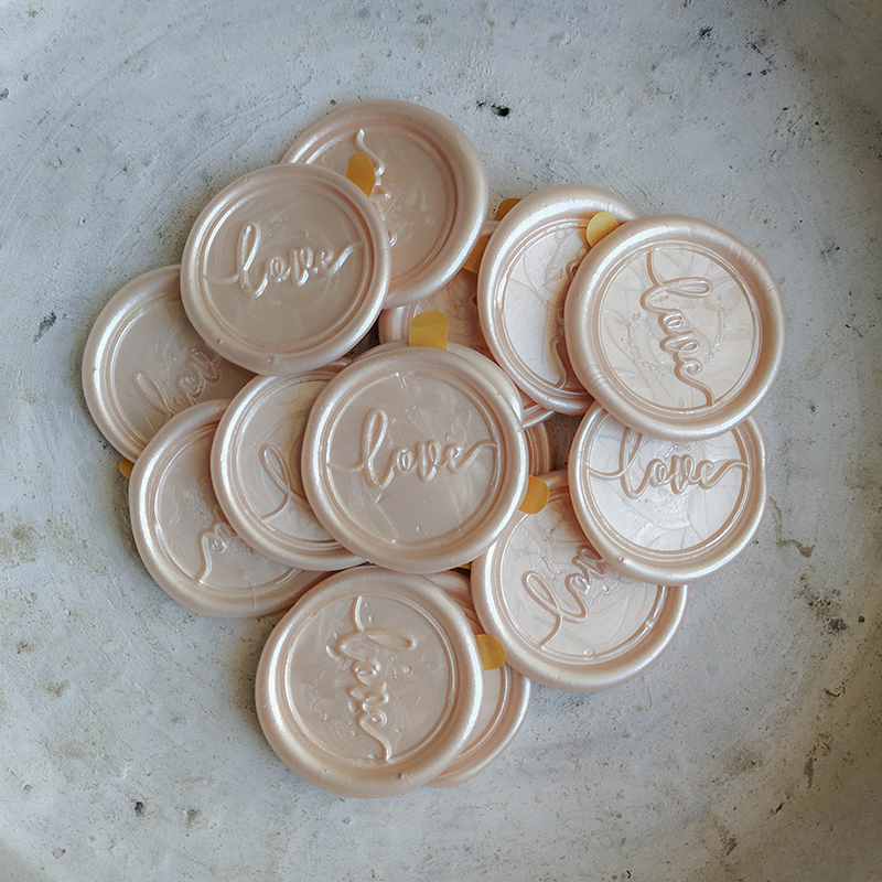 Wax seal Love Champagne / 10 pack