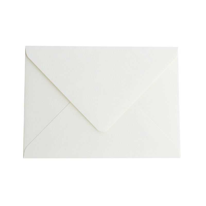 Envelope with triangular flap