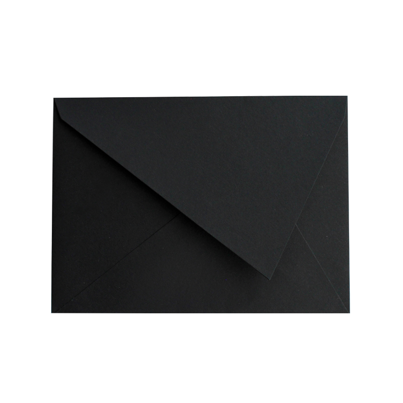 Envelope with triangular side flap
