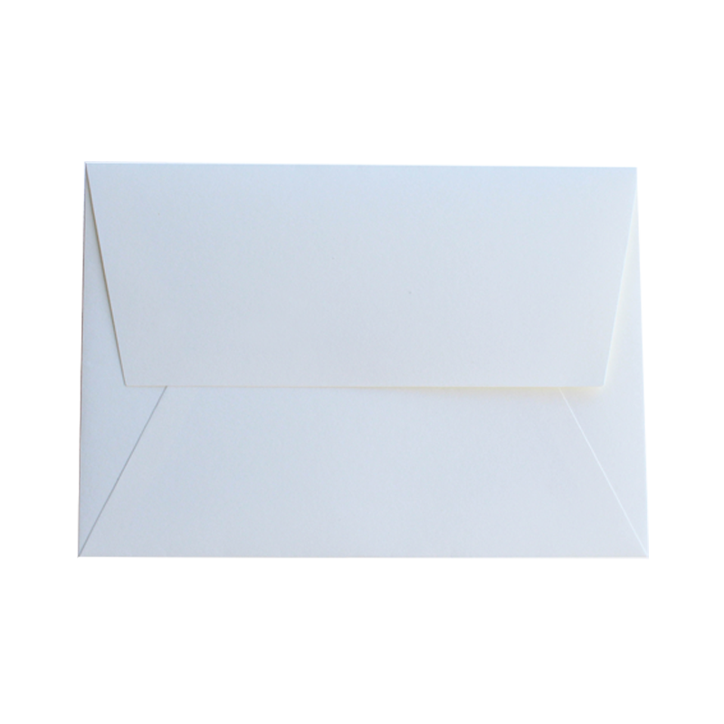 Envelope with straight flap