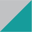 Grey + turquoise