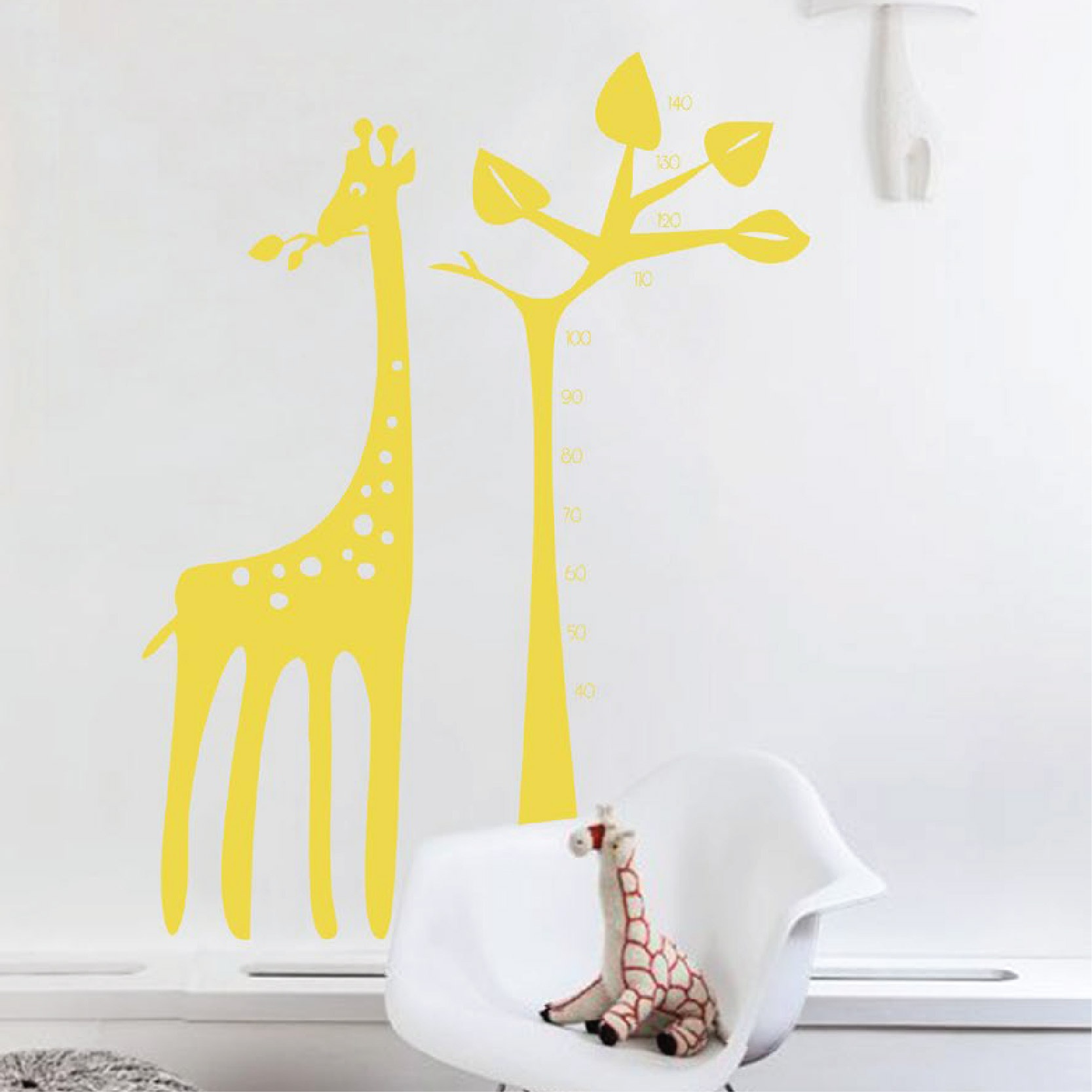 Wall sticker Height chart Giraffe