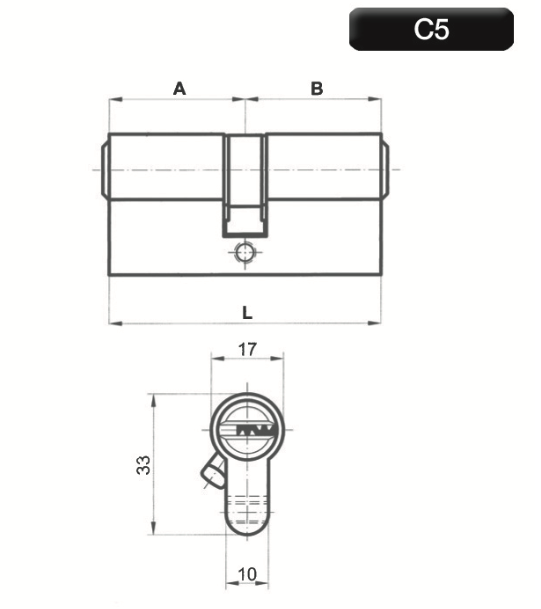 Cilindro C5 De Alta Segurana