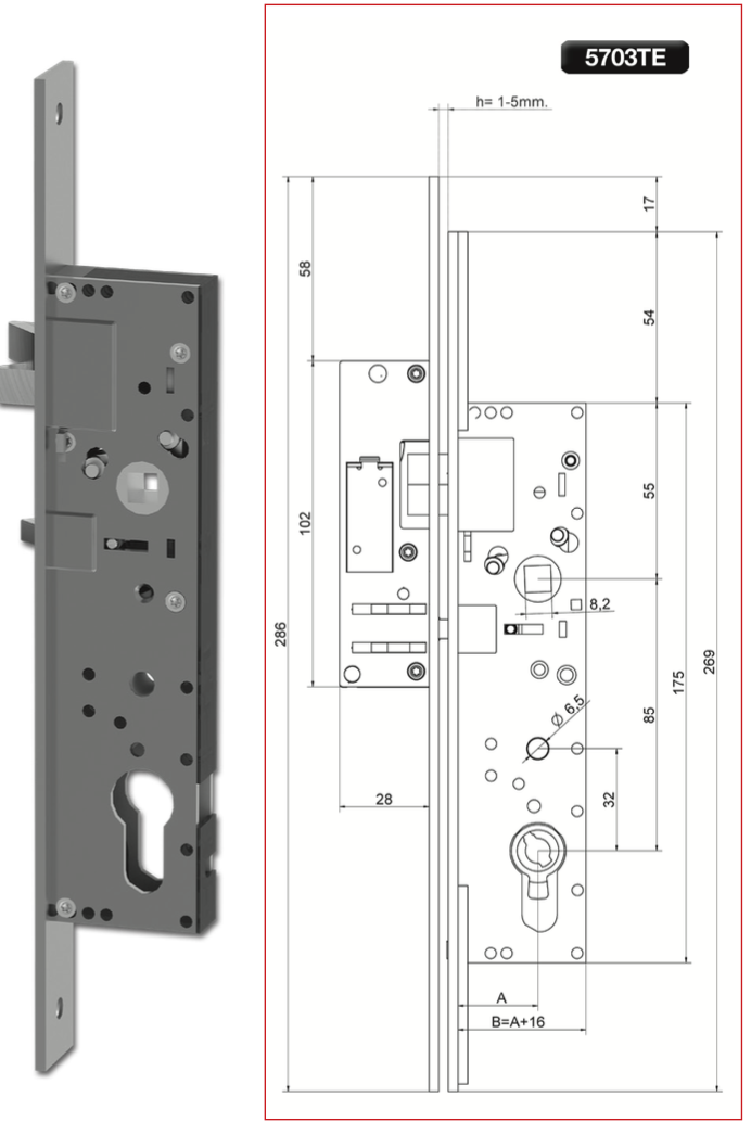 FECHADURA ELECTROMECNICA ATEKO