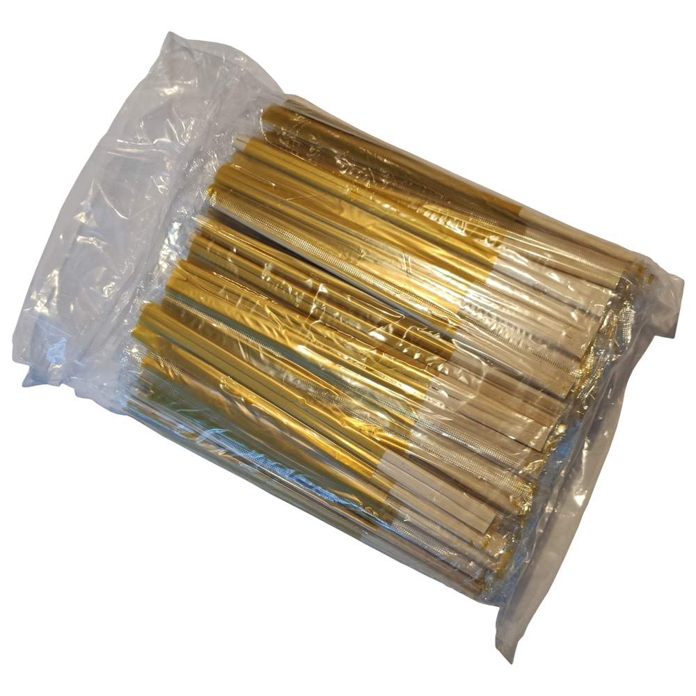 PAUZINHOS Bambú 21cm C/bolsa Plástica x100uds