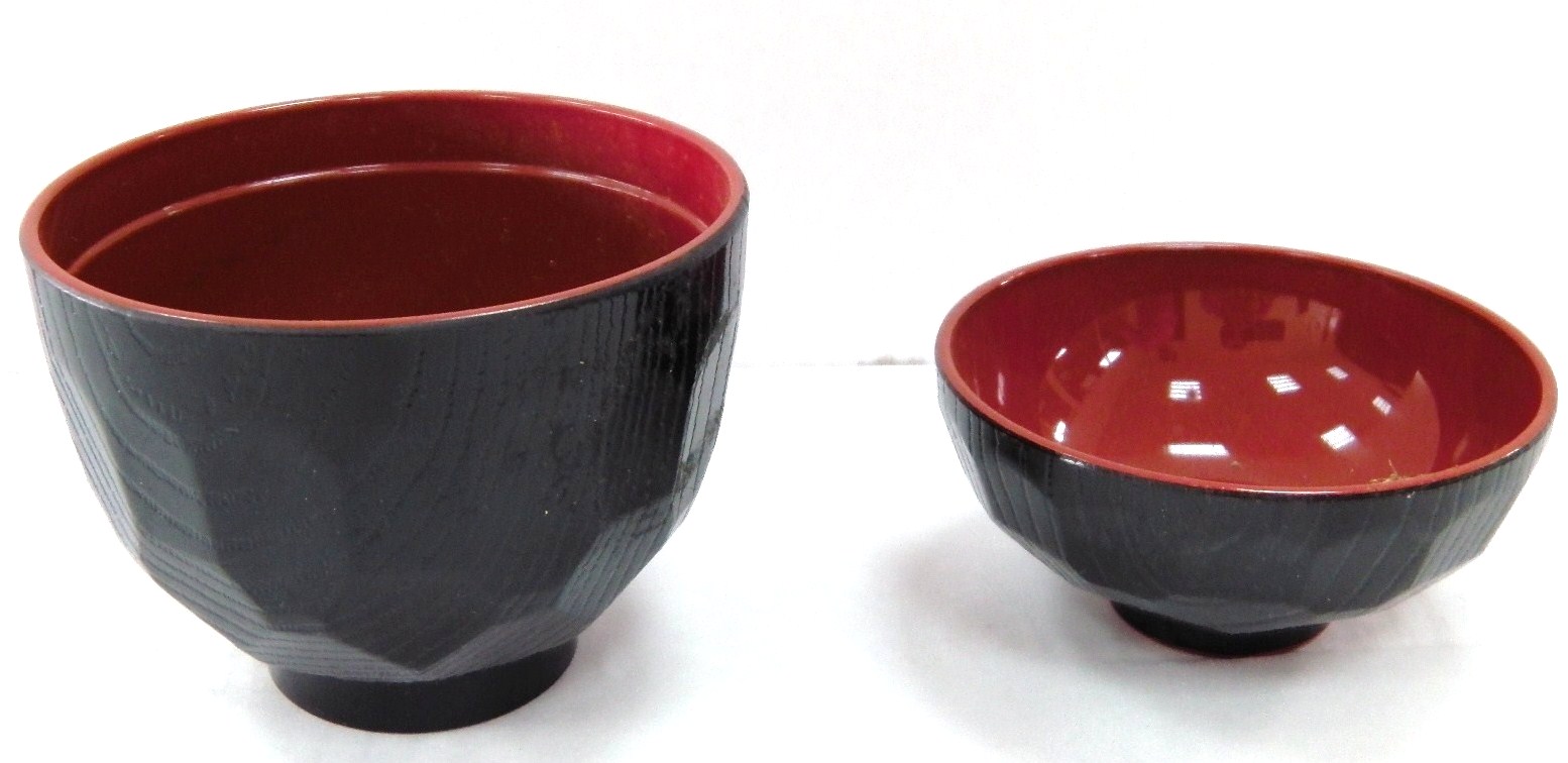 TAÇA de sopa negra Kikkowan com tampa  (Melanina)