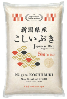 Arroz Niigata Japonês Koshiibuki 5Kg