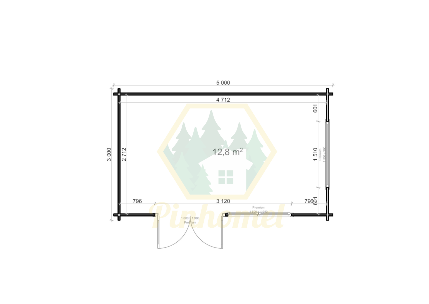 AGOTI 5x3m - 44mm  