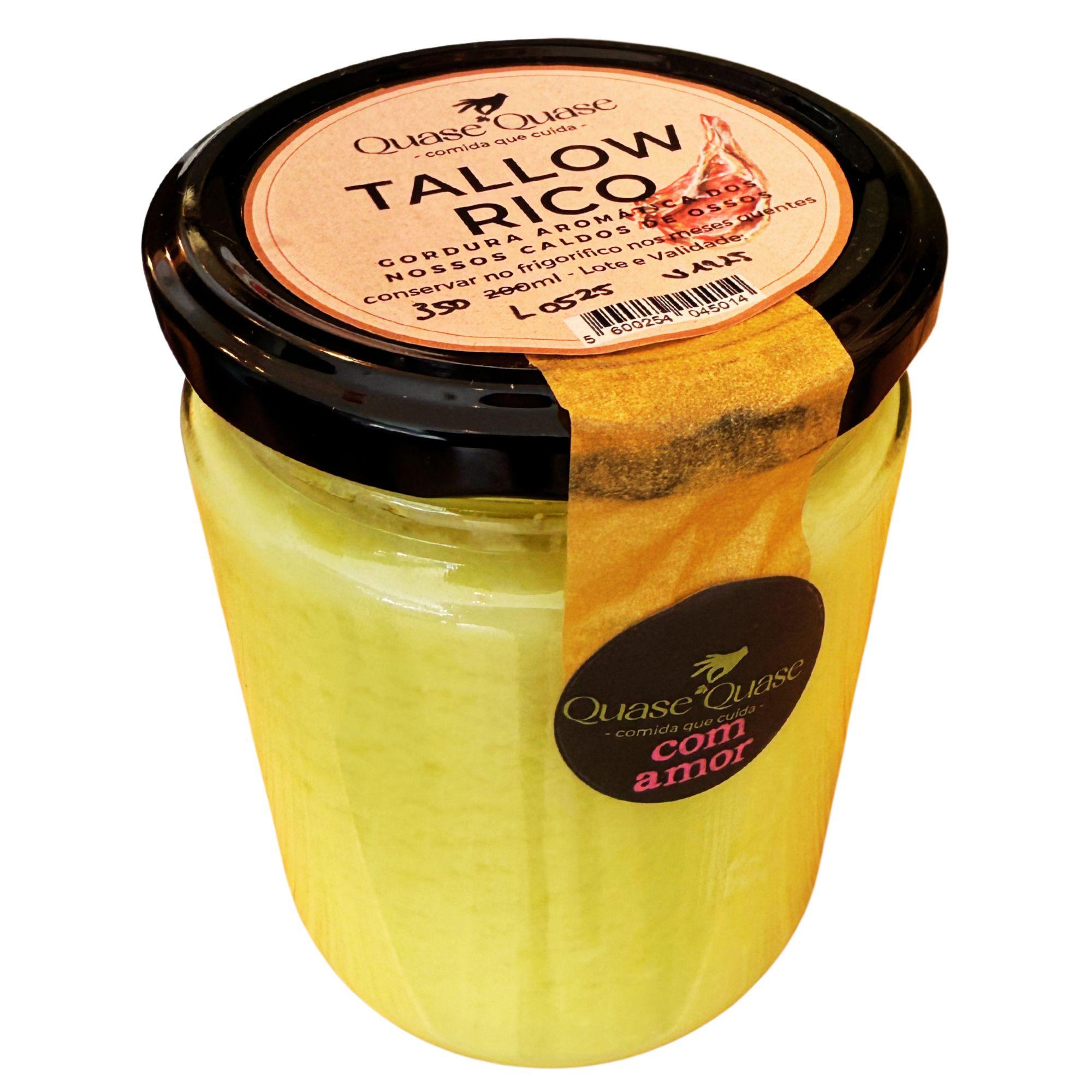 Tallow Rico - Gordura dos nossos caldos de ossos