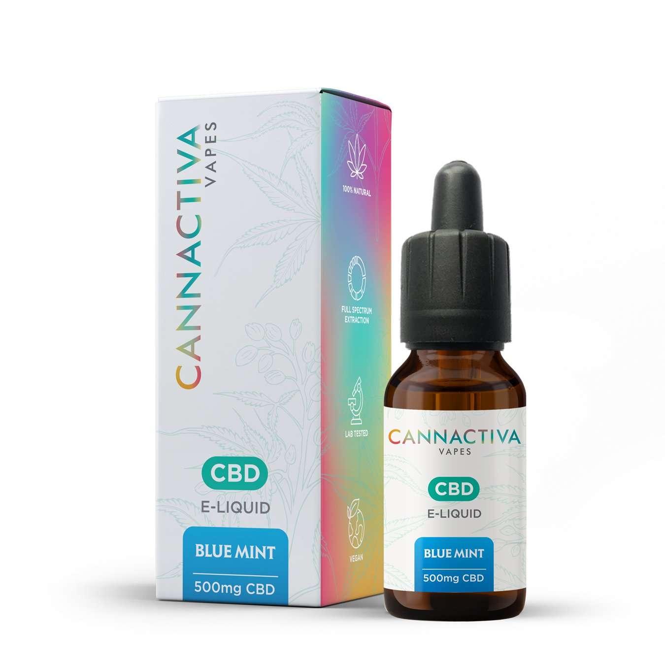 CBD E-Liquid 500mg  Blue Mint (5% CBD Full Spectrum)