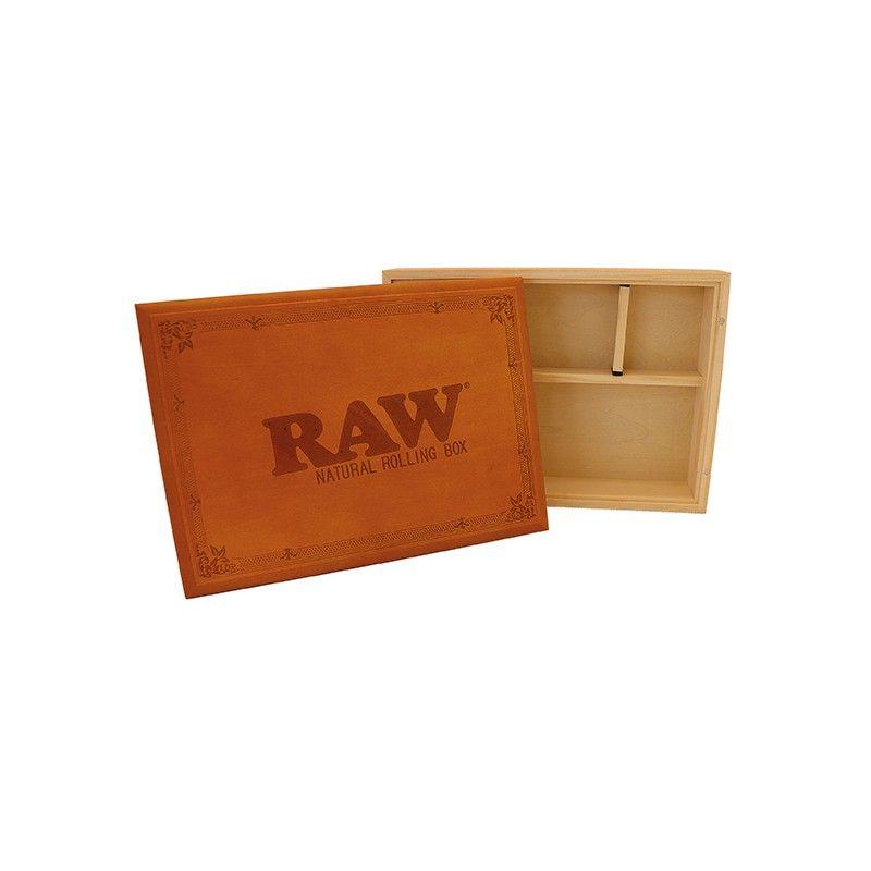 Raw Wooden Roller Box