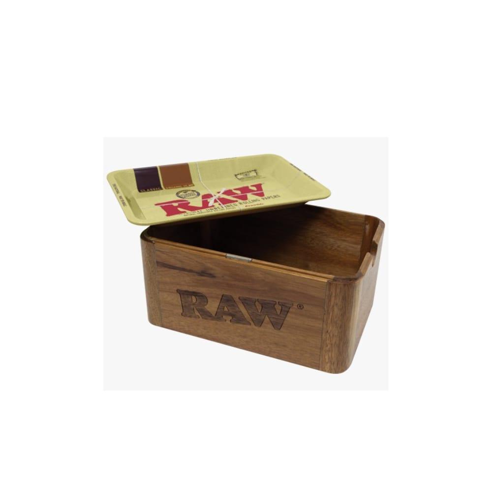 Raw Wooden Cache Box Tray - mini