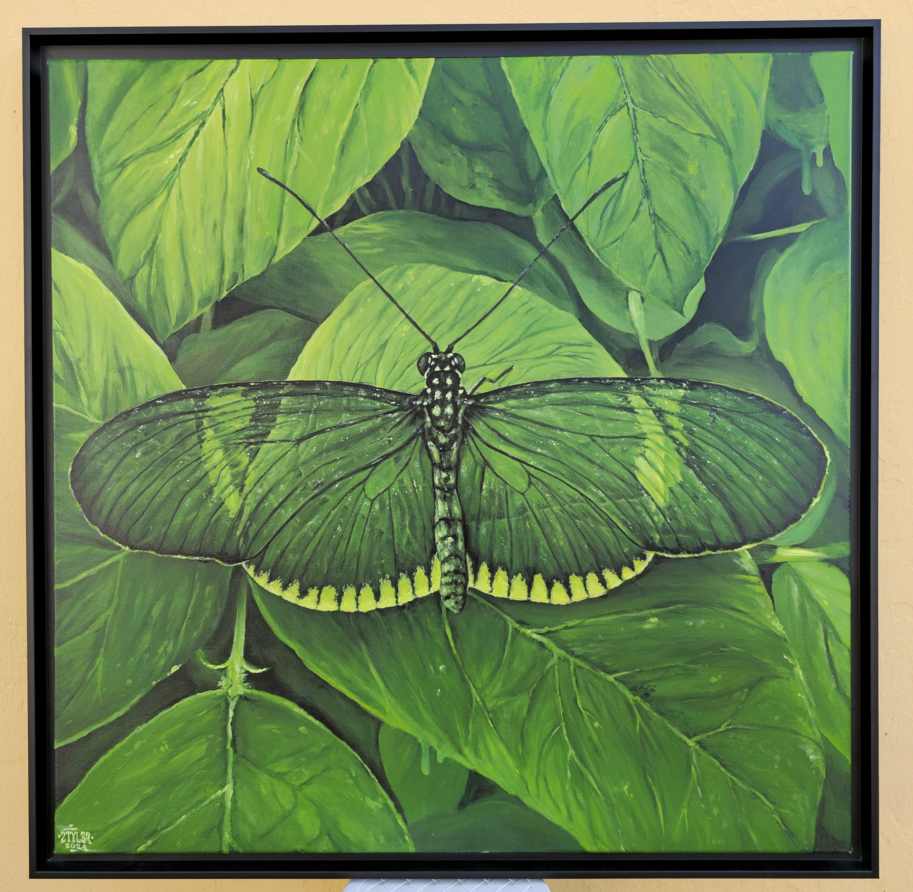 Green Invisible Butterfly