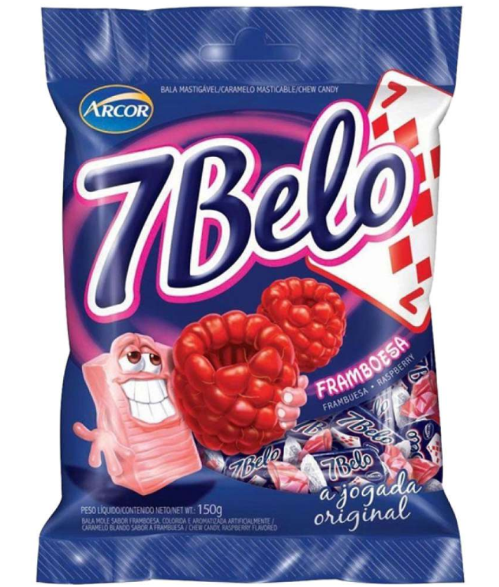 Bala 7 Rebuçado de Framboesa 500g