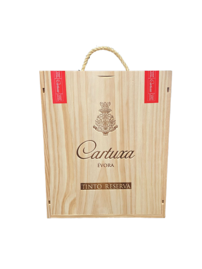 Vinho Tinto Cartuxa Reserva - Caixa de Madeira - 3 unidades 