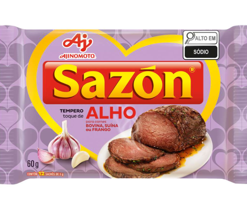 Sazon Tempero Pronto Toque de Alho 60g